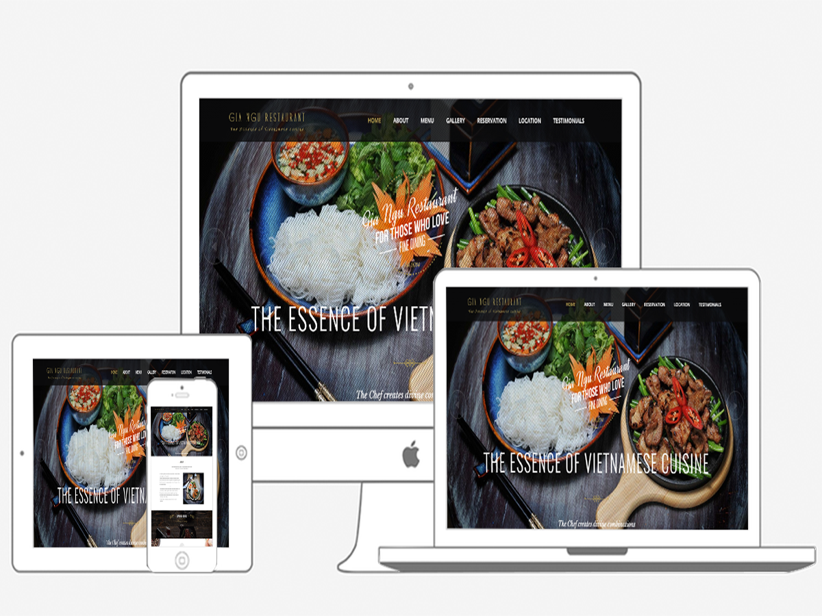 ​Báo giá thiết kế website nhà hàng trọn gói