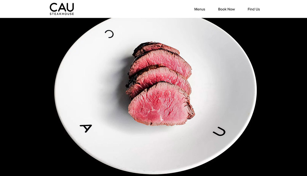 Thiết kế website nhà hàng theo phong cách đơn giản