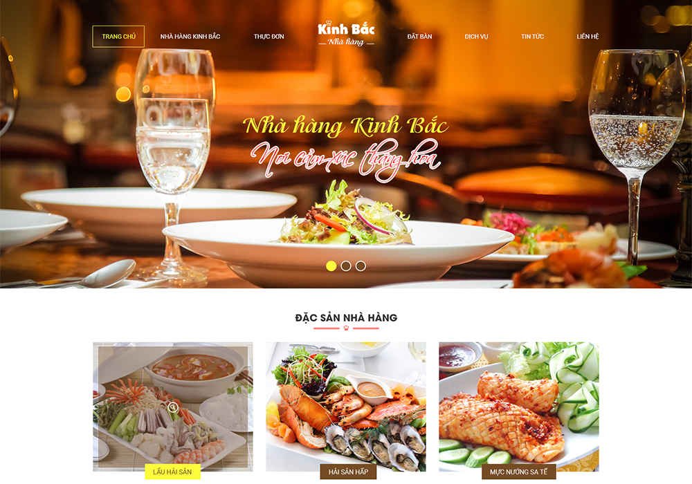 Thiết kế website nhà hàng & 5 xu hướng thiết kế web thúc đẩy doanh thu nhà hàng